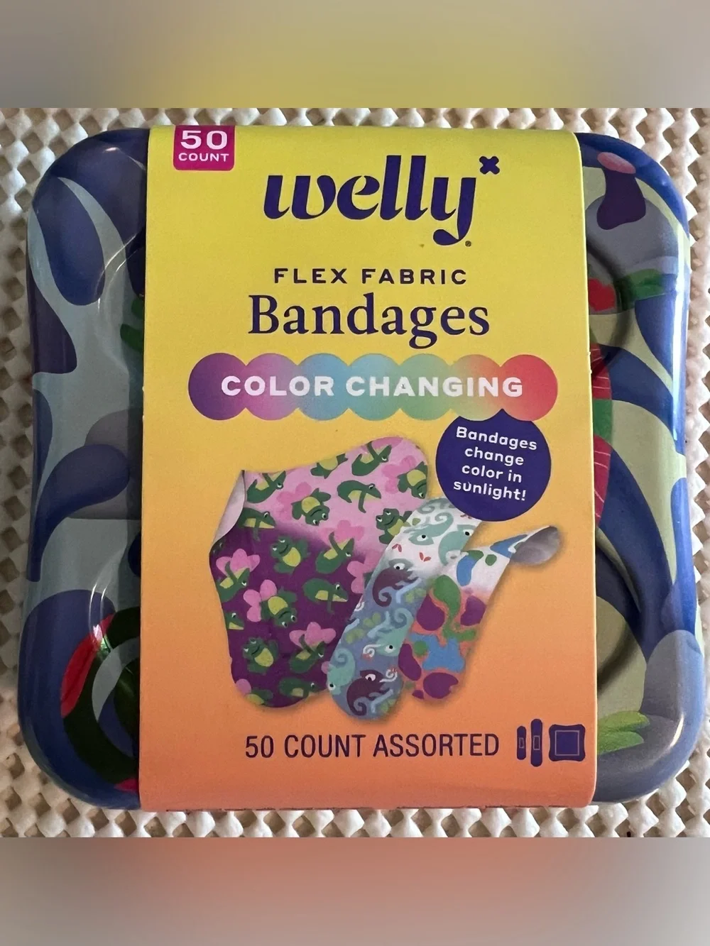 Welly Color Changing Bandages and Antiseptic First Aid Wipes Kidcore Whimsical